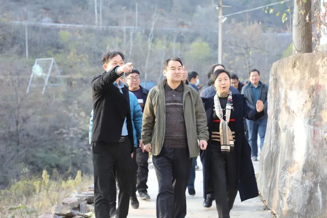 卫辉市副市长赵旺勇凯发董事长闫银凤寺东坡调研